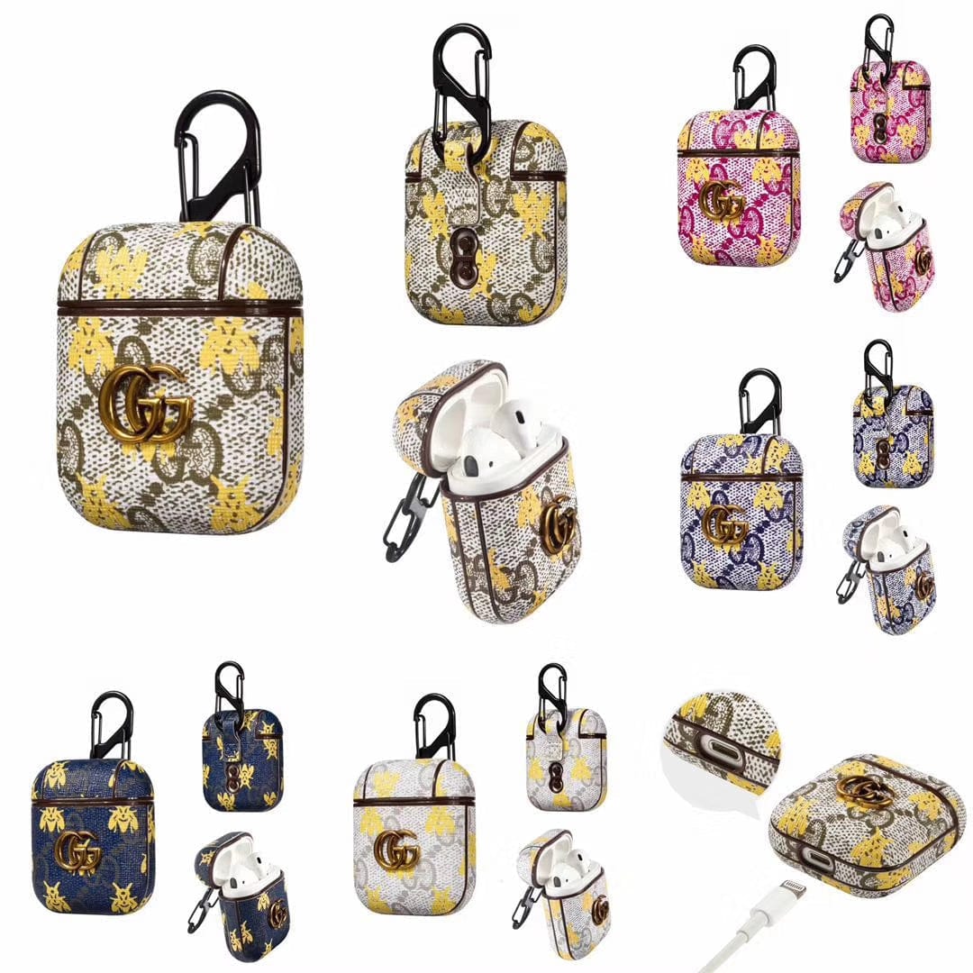 Tunde Store Colorful Gucci Airpods 3 Case | Airpods 1 & 2 leather case