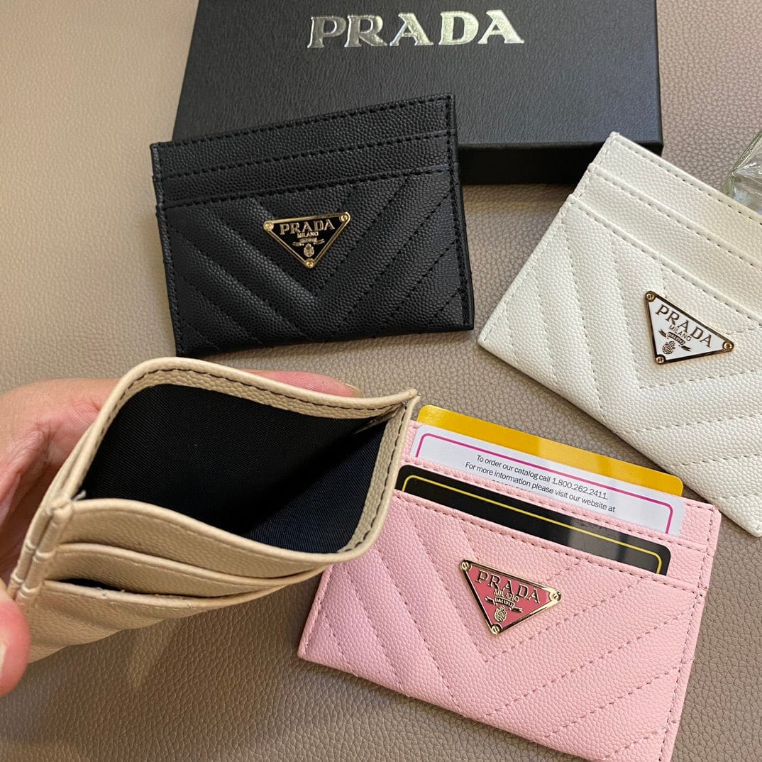 Tunde Store Colorful Prada Leather Card Holders Wallet