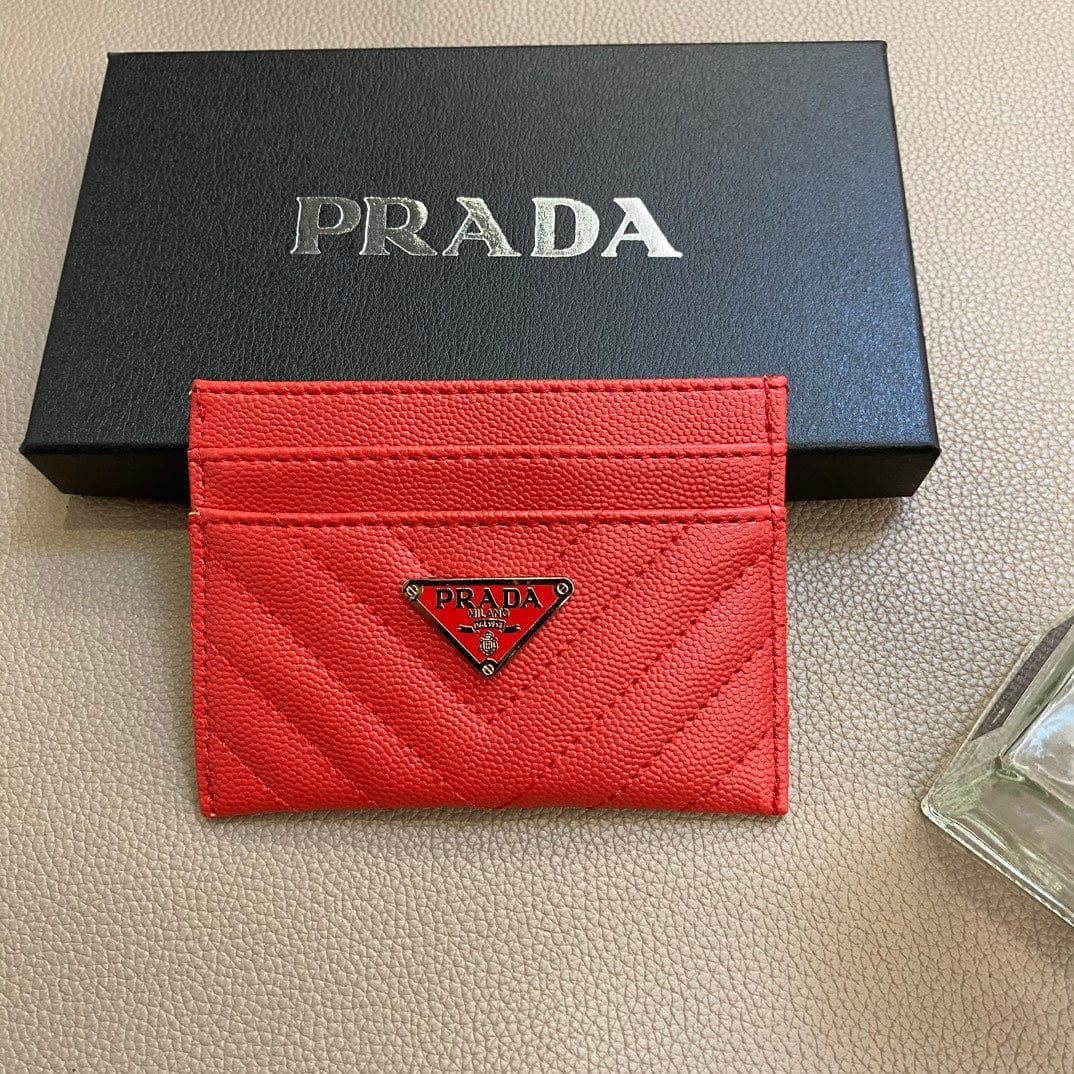 Tunde Store Colorful Prada Leather Card Holders Wallet