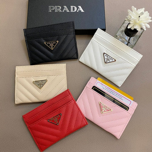 Tunde Store Colorful Prada Leather Card Holders Wallet