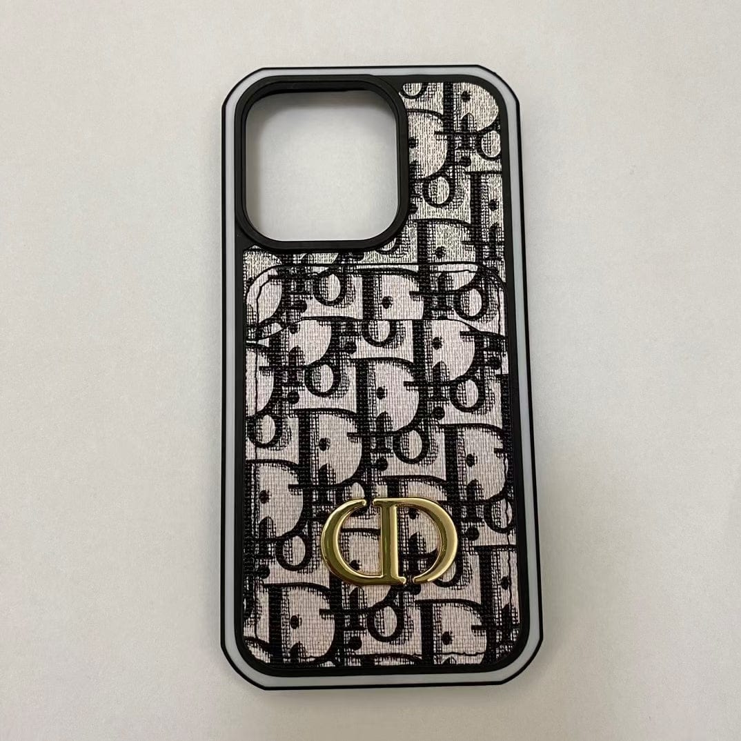 Tunde Store Dior Monogram iPhone Cases with Card Holder - Dual Design Collection