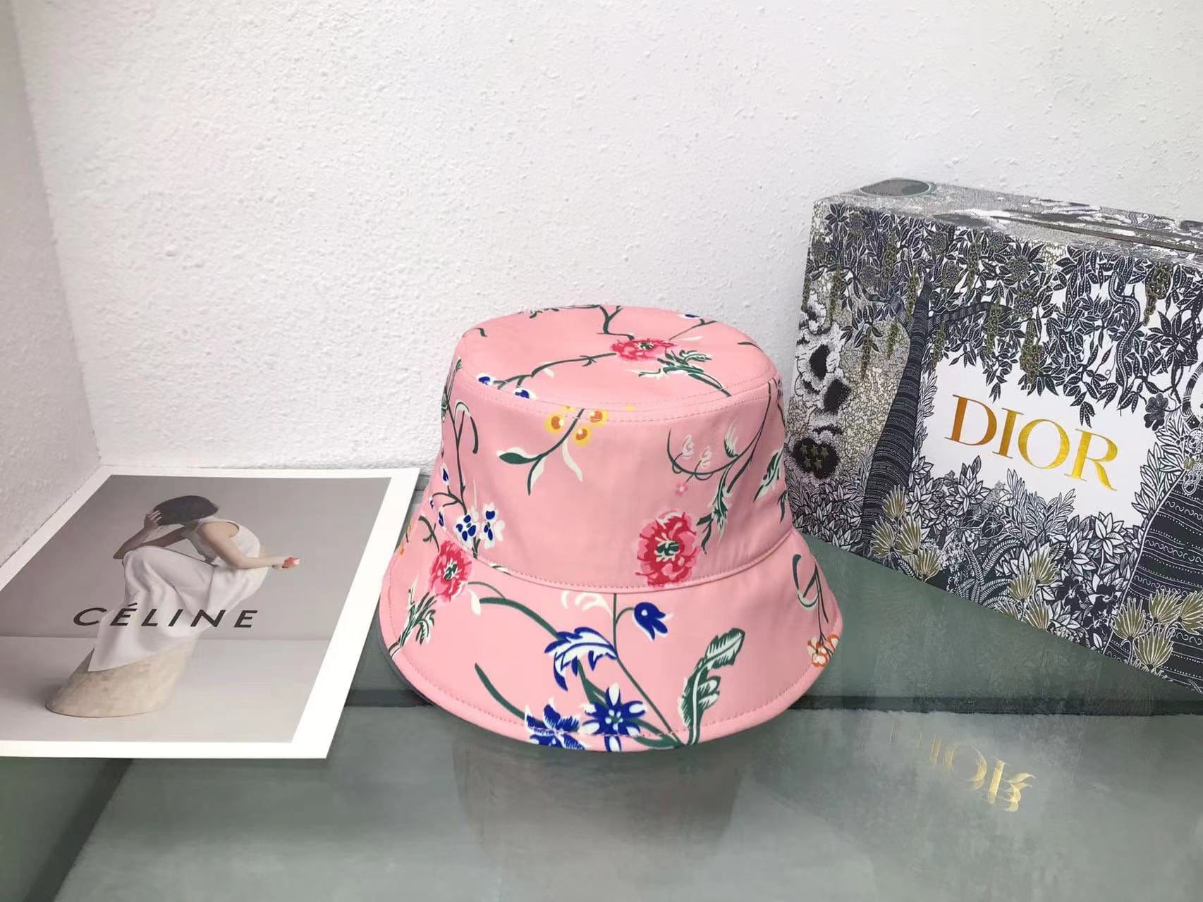 Tunde Store Dior Ocean Marjan Flower Paint Bucket Hat