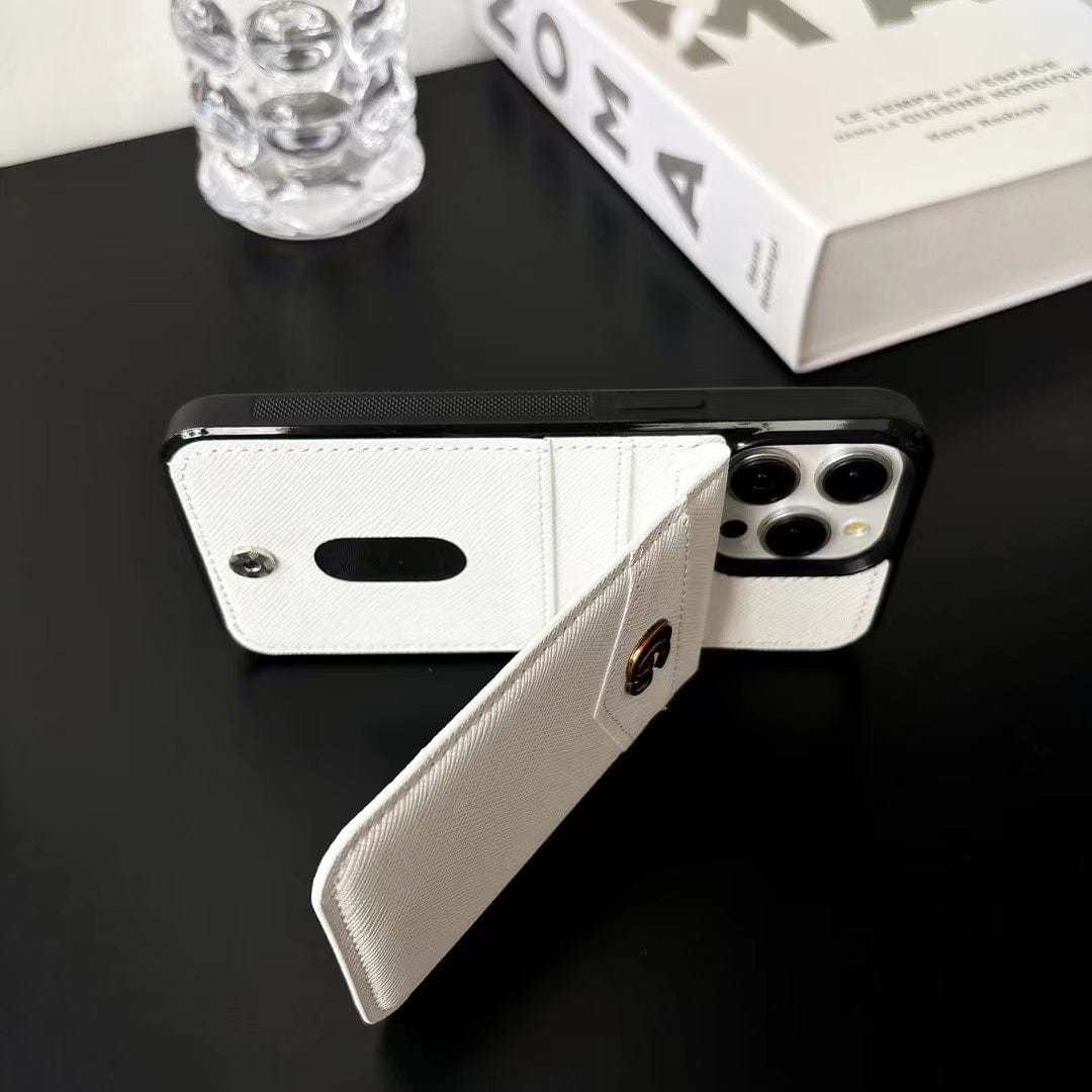 Tunde Store Eelegant White Leather Prada & Gucci & Hermes iPhone Cover