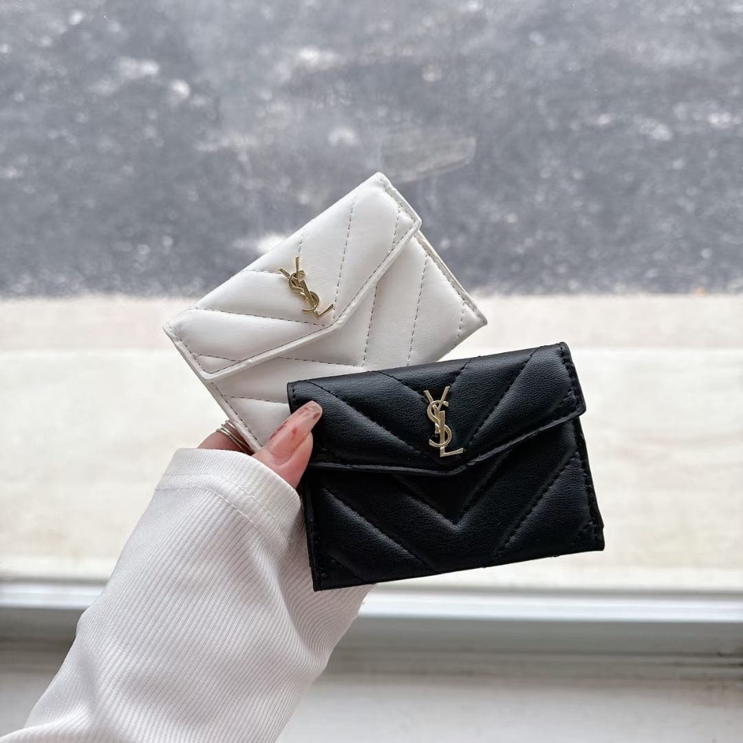 Tunde Store Elegant Leather YSL Card Holder Wallet