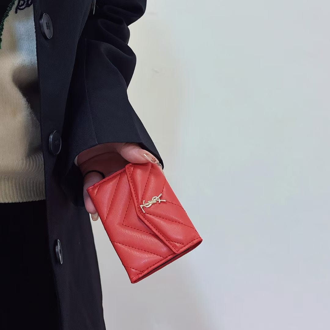 Tunde Store Elegant Leather YSL Card Holder Wallet