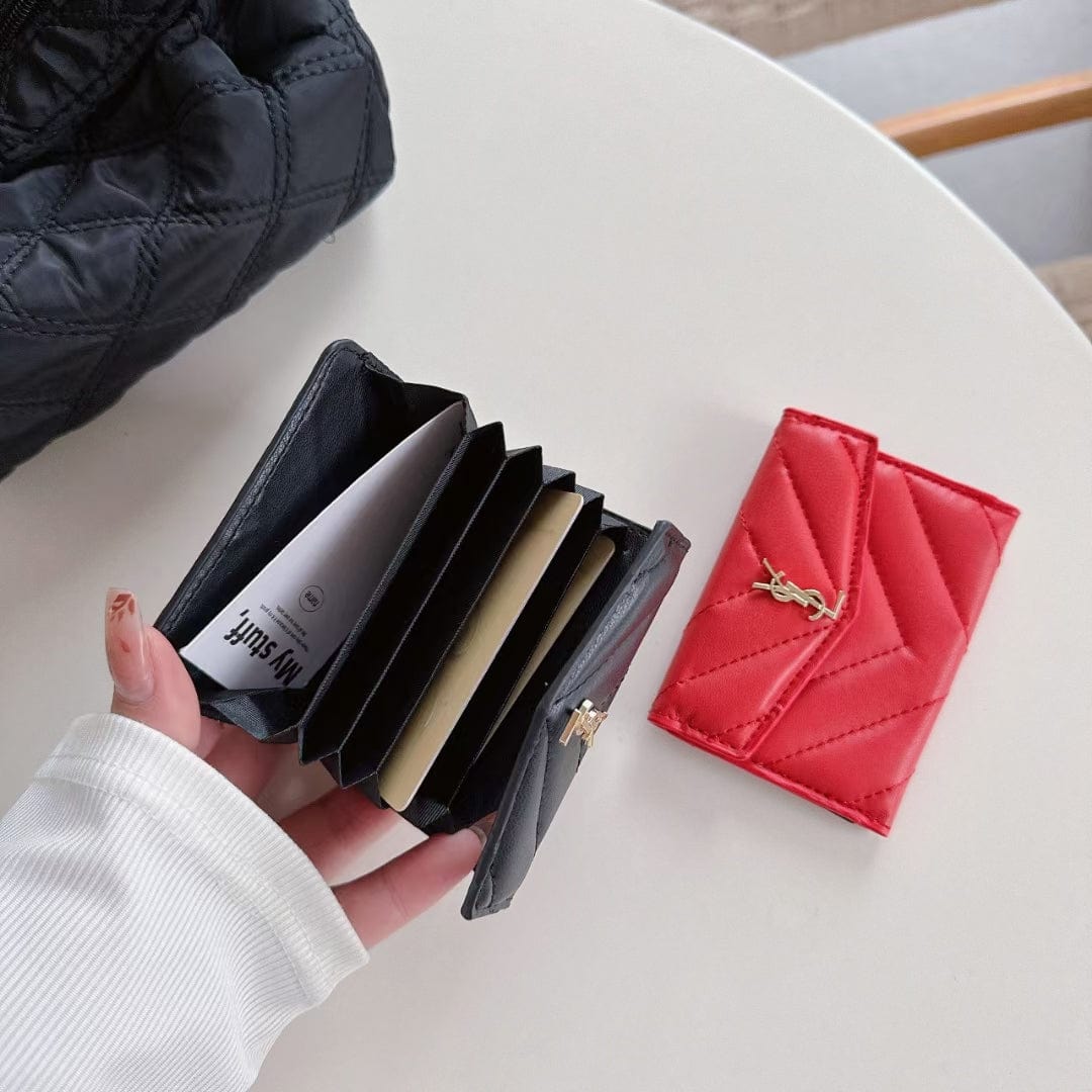 Tunde Store Elegant Leather YSL Card Holder Wallet