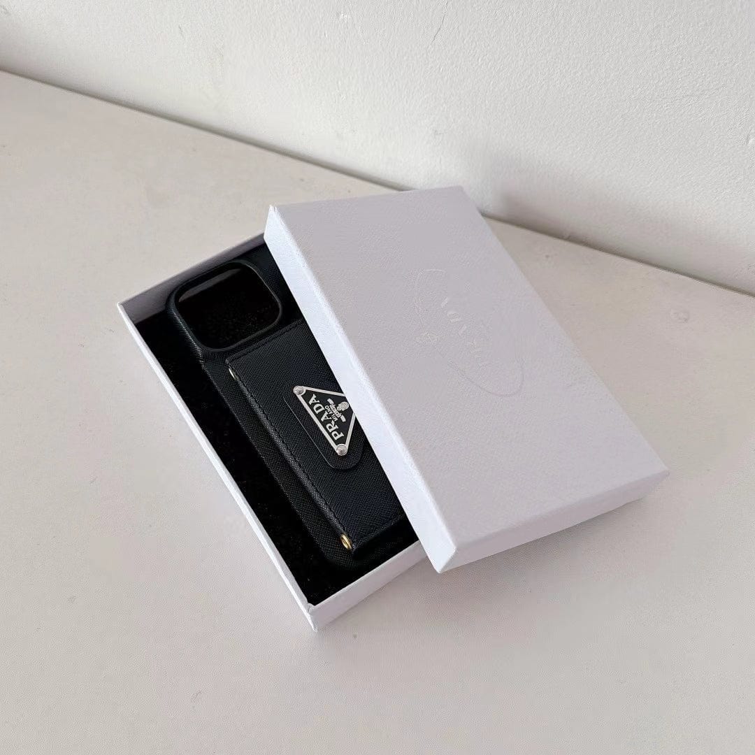 Tunde Store Elegant Prada iPhone Covers With Integrated Wallet | iPhone 12 to iPhone 16