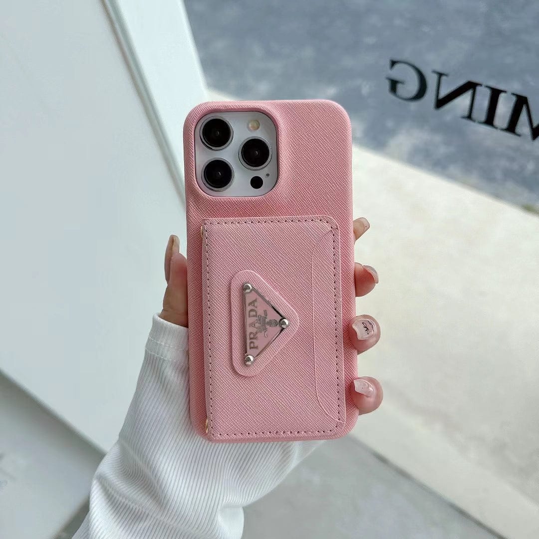 Tunde Store Elegant Prada iPhone Covers With Integrated Wallet | iPhone 12 to iPhone 16