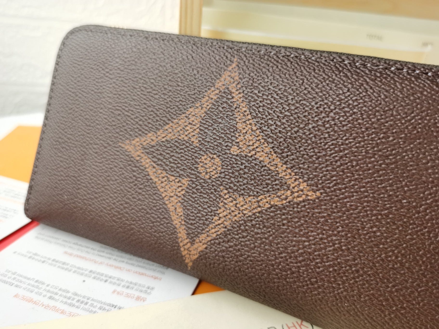 Tunde Store Engraved Louis Vuitton Leather Wallet