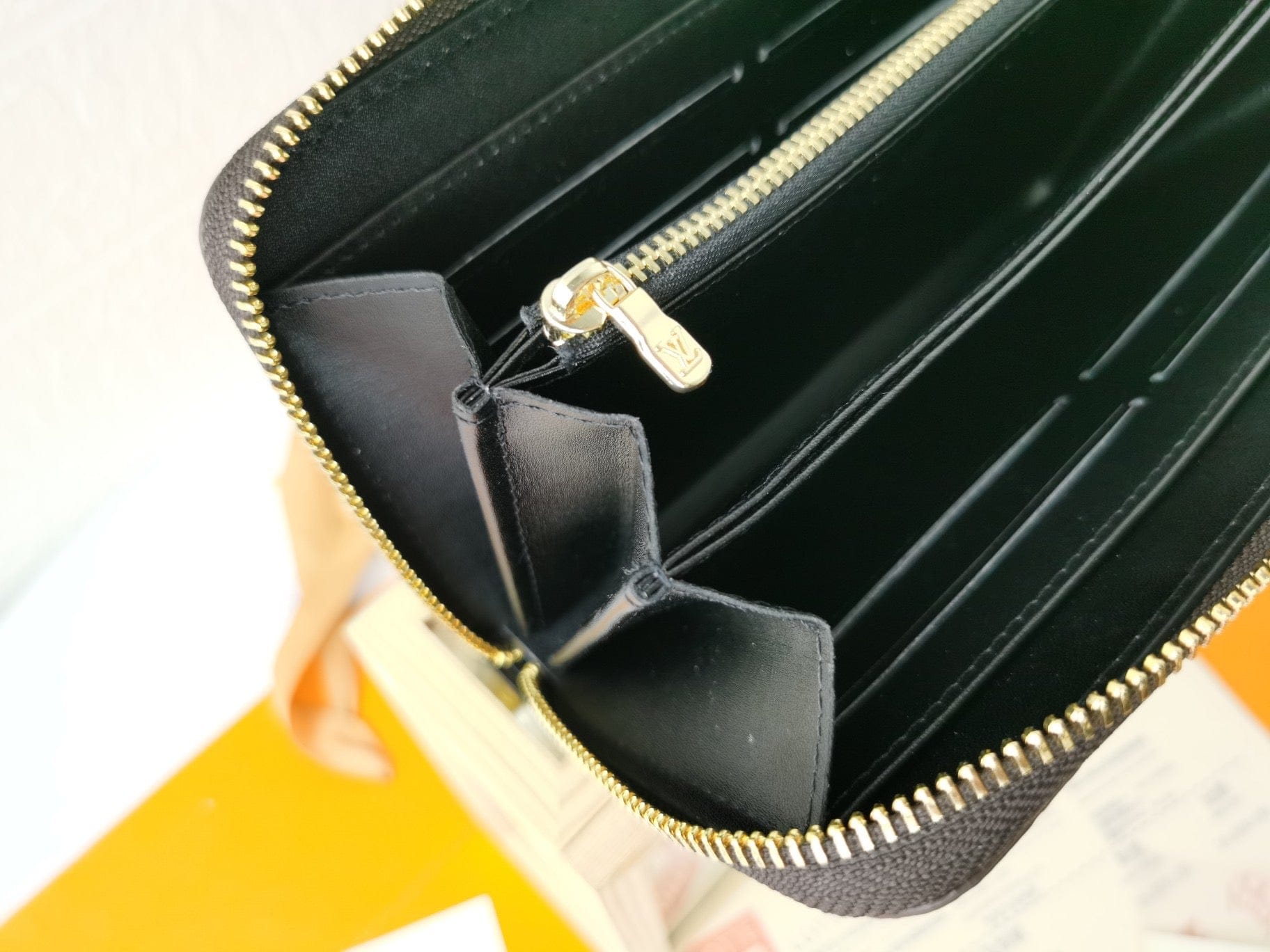Tunde Store Engraved Louis Vuitton Leather Wallet
