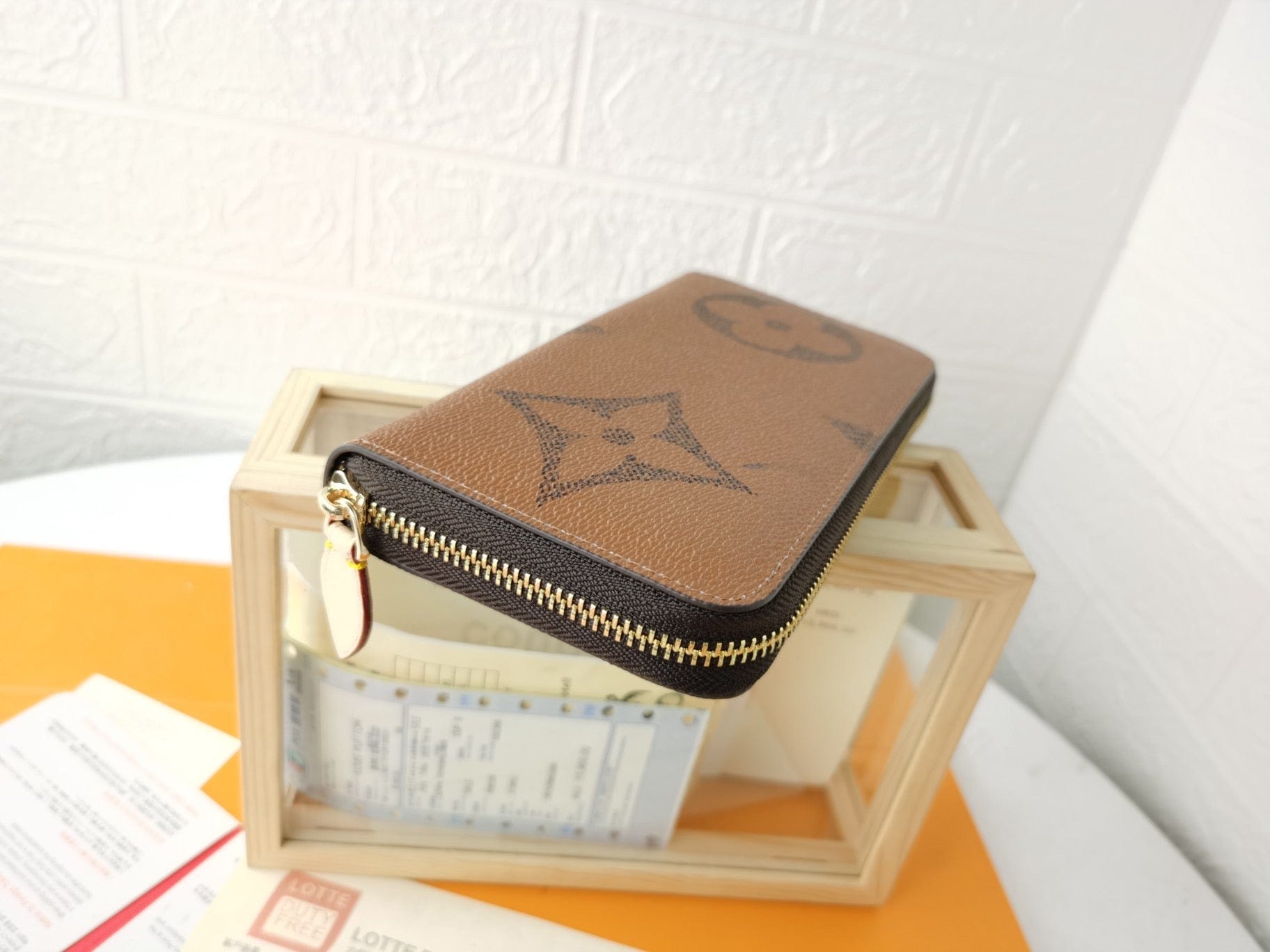 Tunde Store Engraved Louis Vuitton Leather Wallet