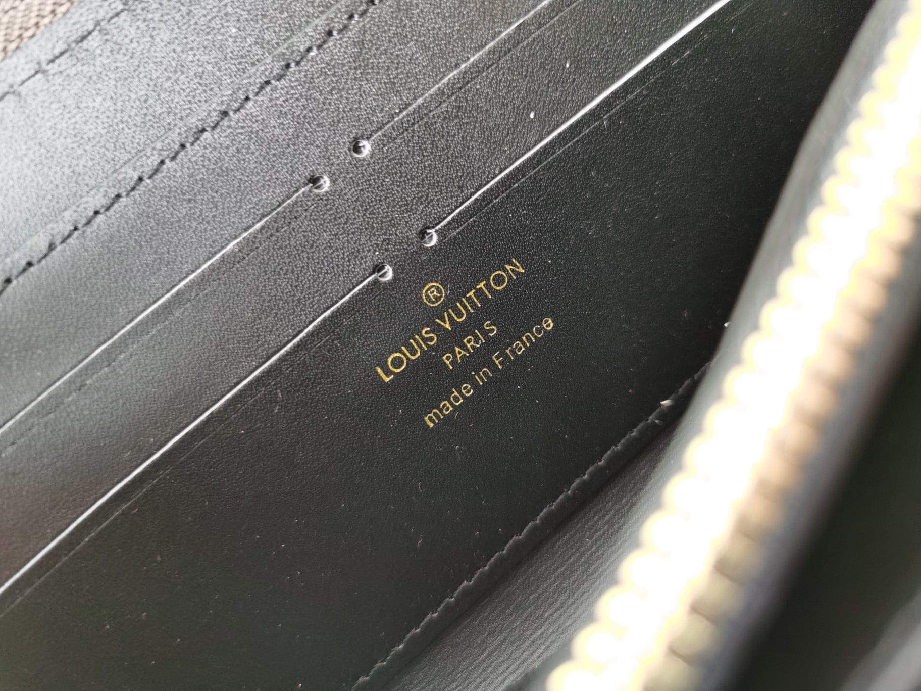 Tunde Store Engraved Louis Vuitton Leather Wallet