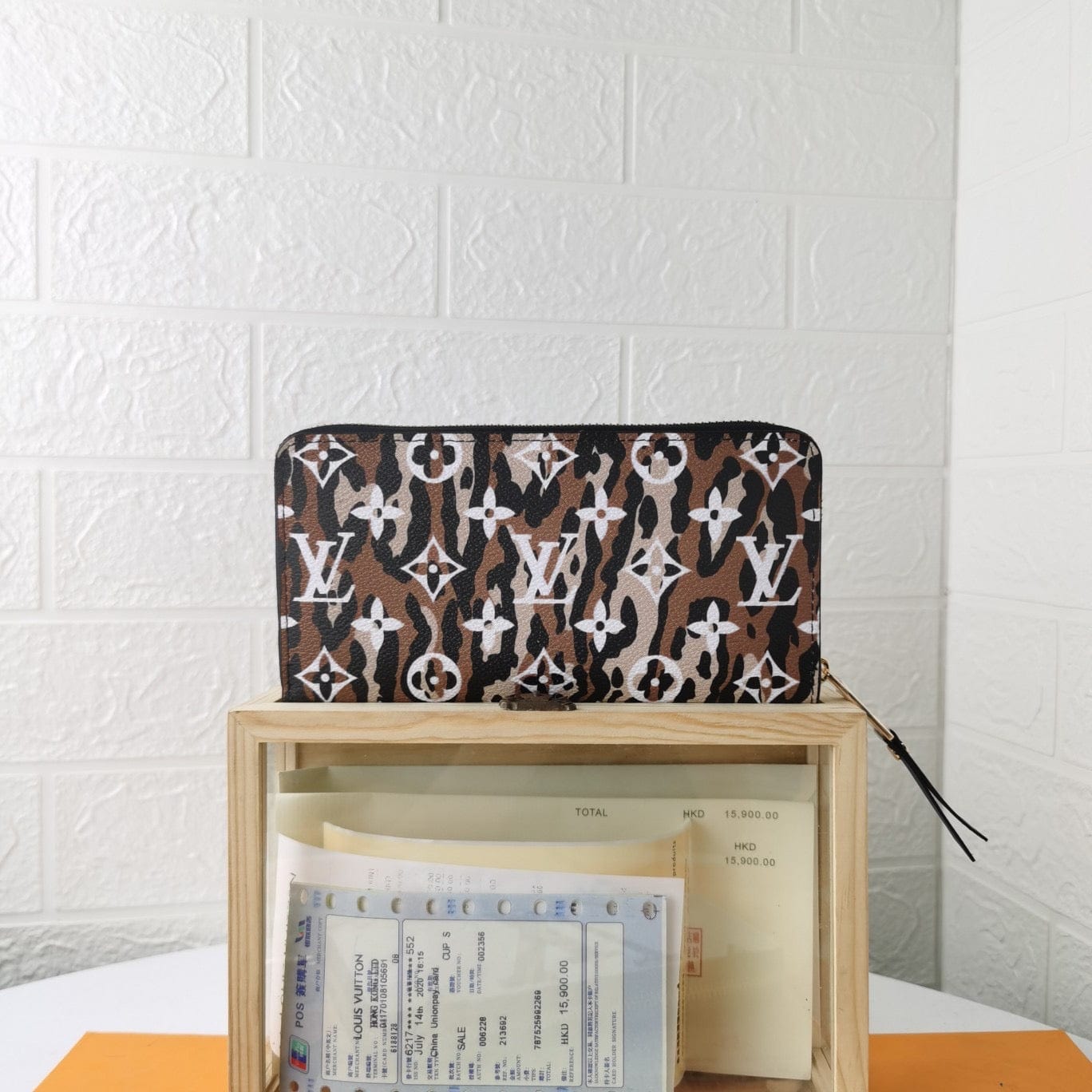 Tunde Store Engraved Louis Vuitton Leather Wallet