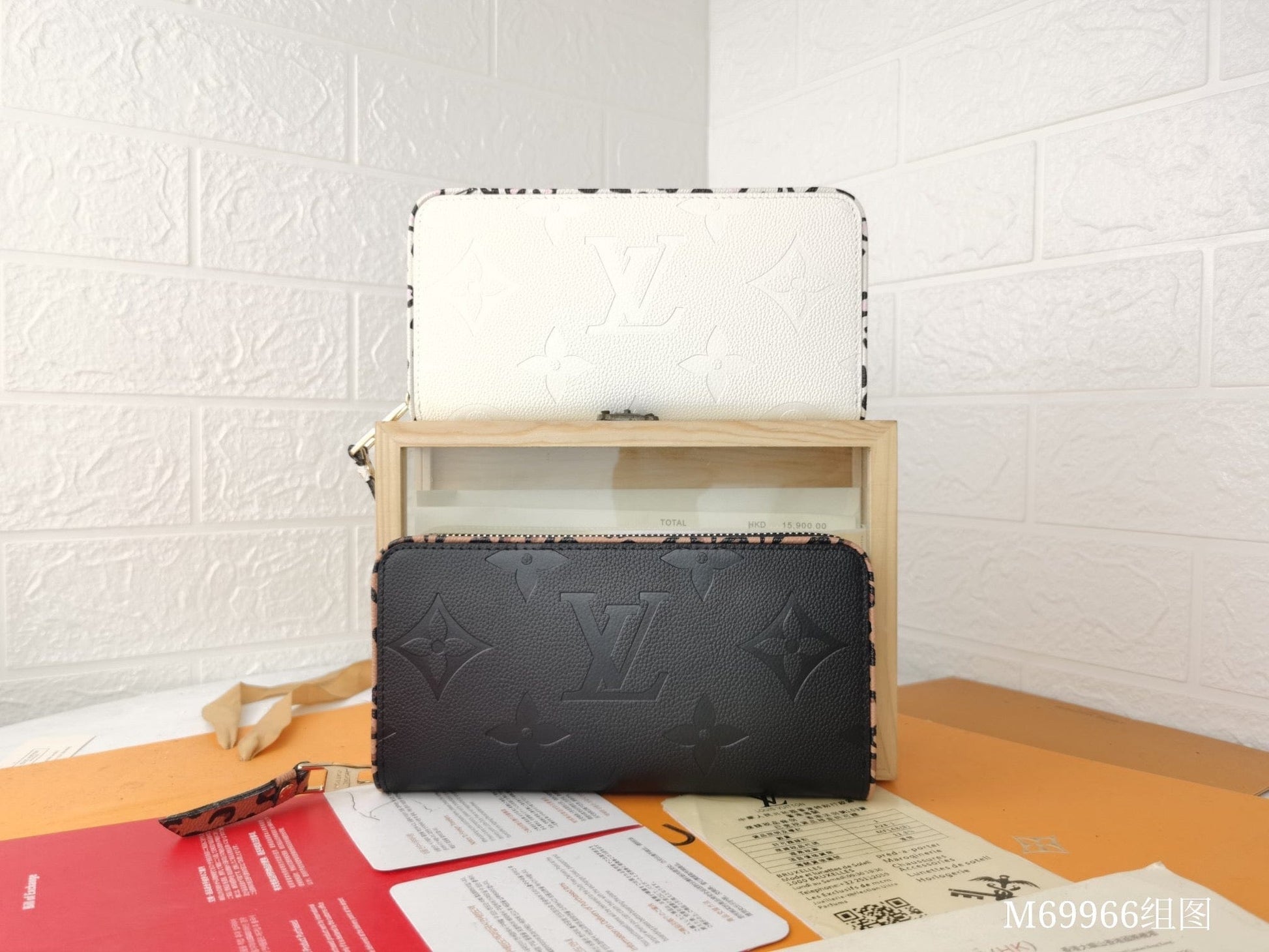 Tunde Store Engraved Louis Vuitton Leather Wallet