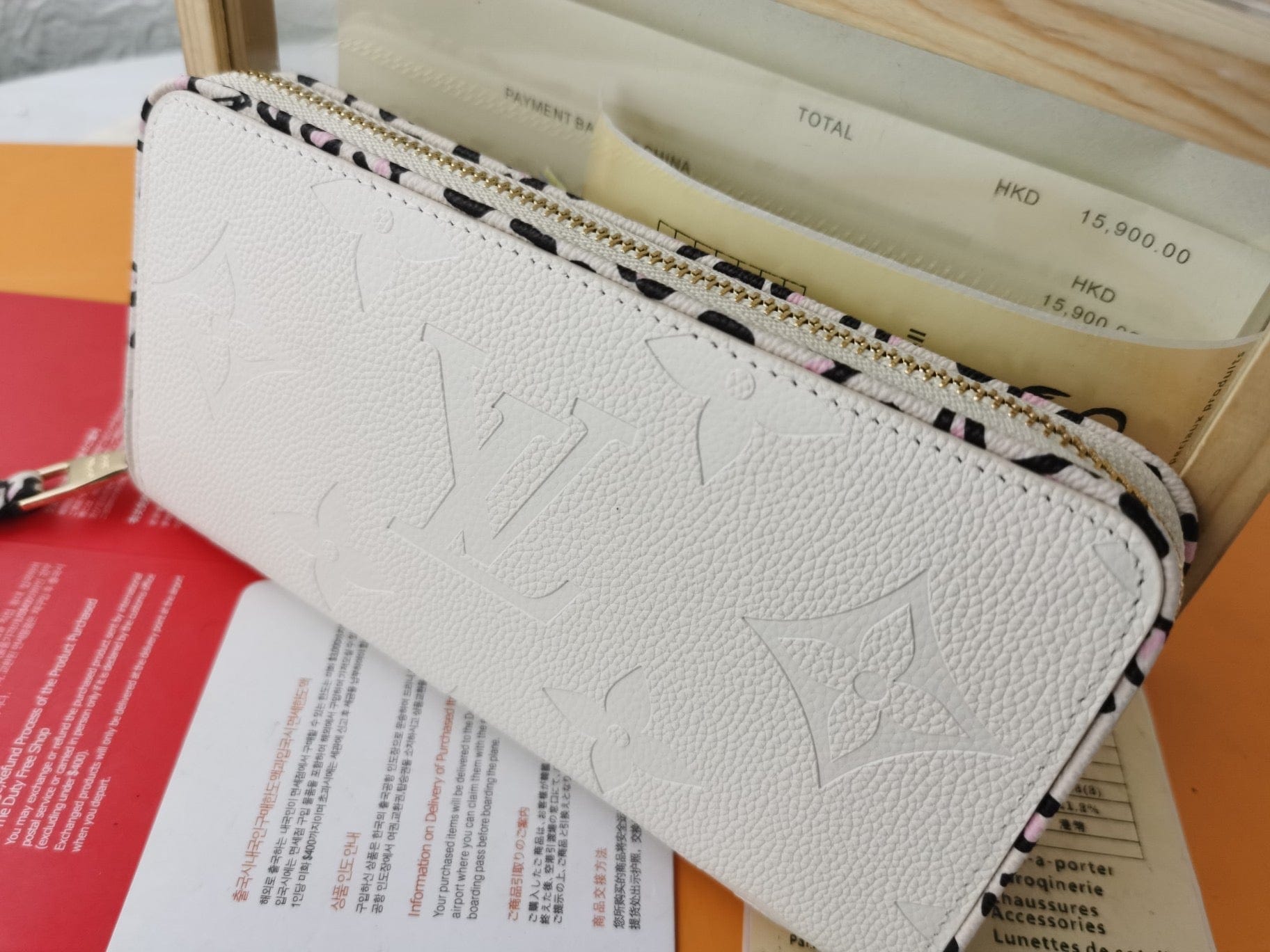 Tunde Store Engraved Louis Vuitton Leather Wallet