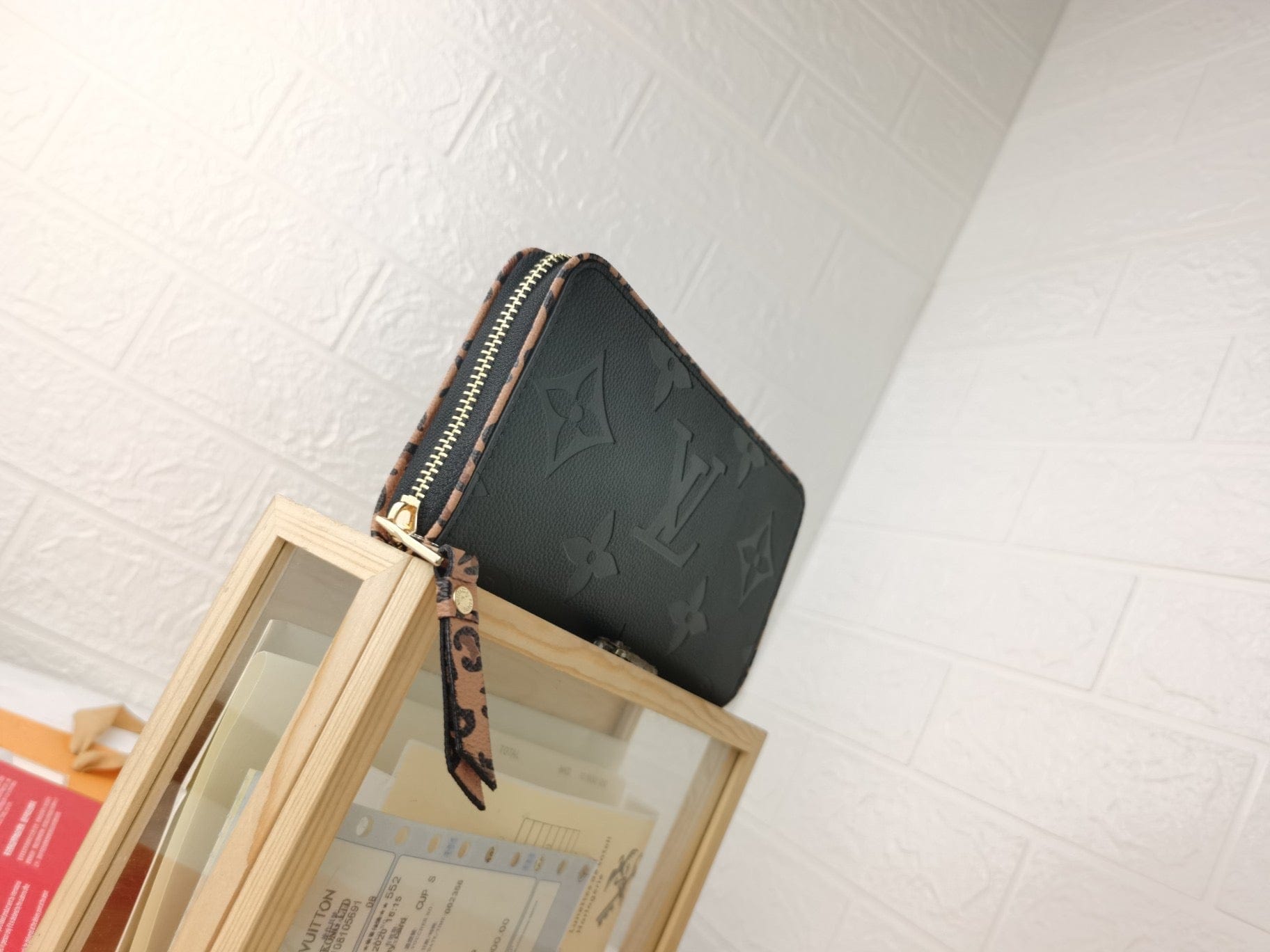 Tunde Store Engraved Louis Vuitton Leather Wallet