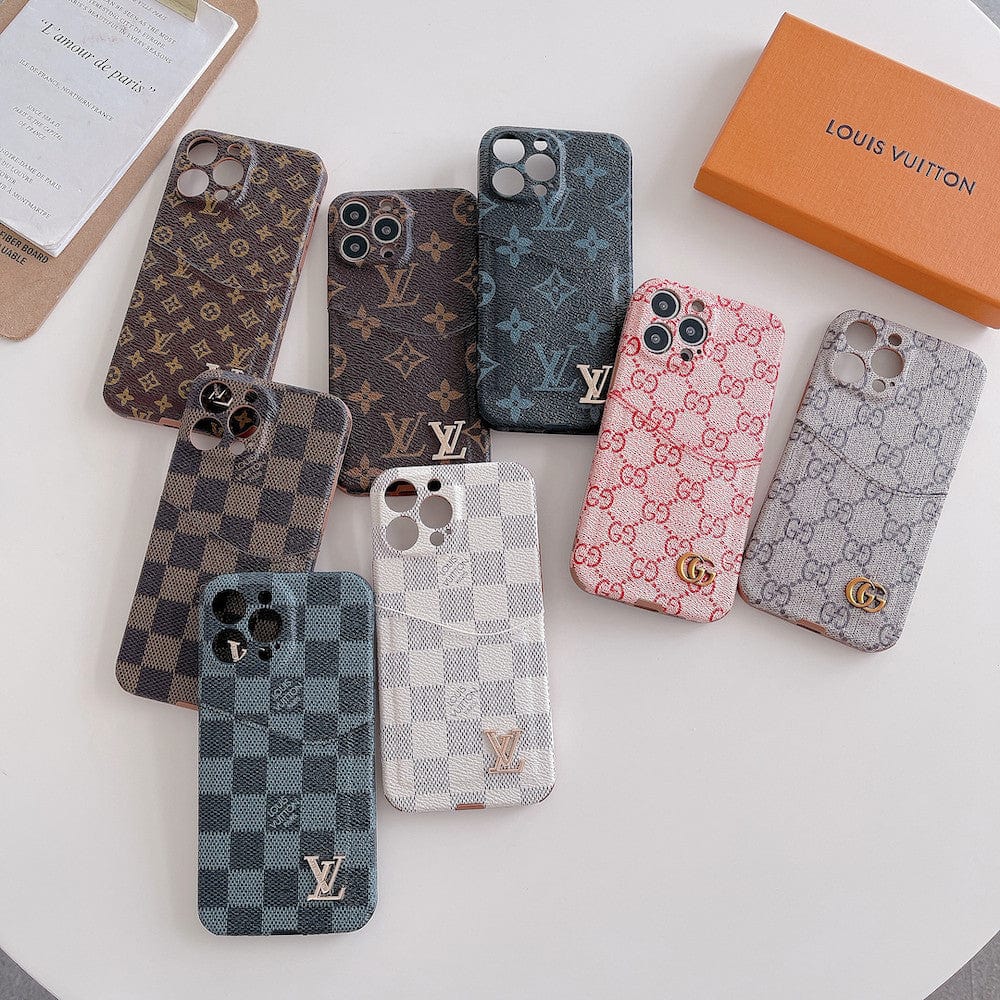 Tunde Store Famous Louis Vuitton & Gucci Patterns Samsung Cases with Extra Pouch