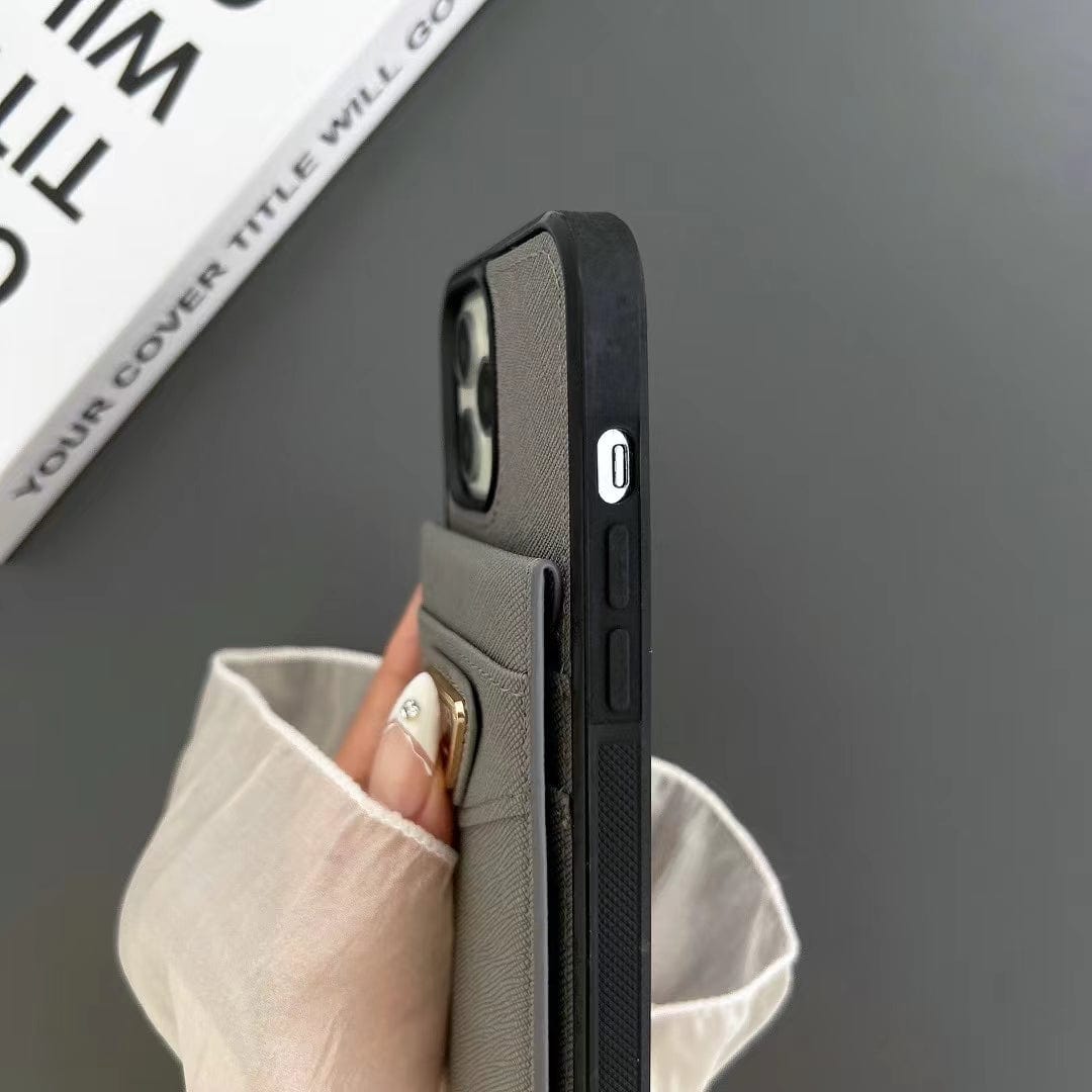 Tunde Store Fashioned Dikarcci iPhone Cover With Card Holder | iPhone 12 to iPhone 16