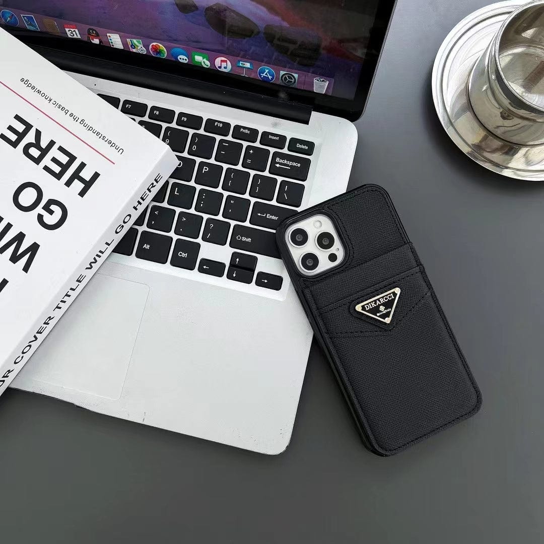 Tunde Store Fashioned Dikarcci iPhone Cover With Card Holder | iPhone 12 to iPhone 16