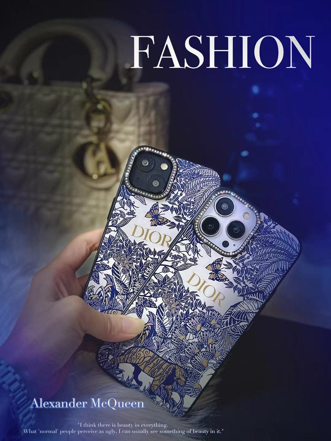 Tunde Store Floral Blue iPhone 15 Pro Max Cover