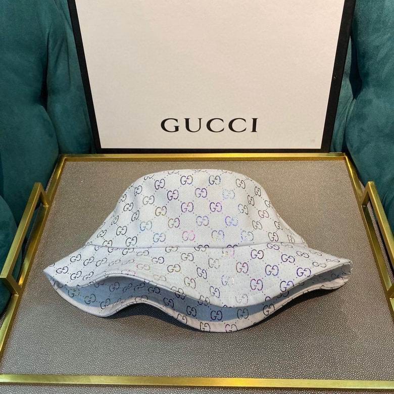 Tunde Store Gucci Black & White Bucket Hat - Gucci Pattern
