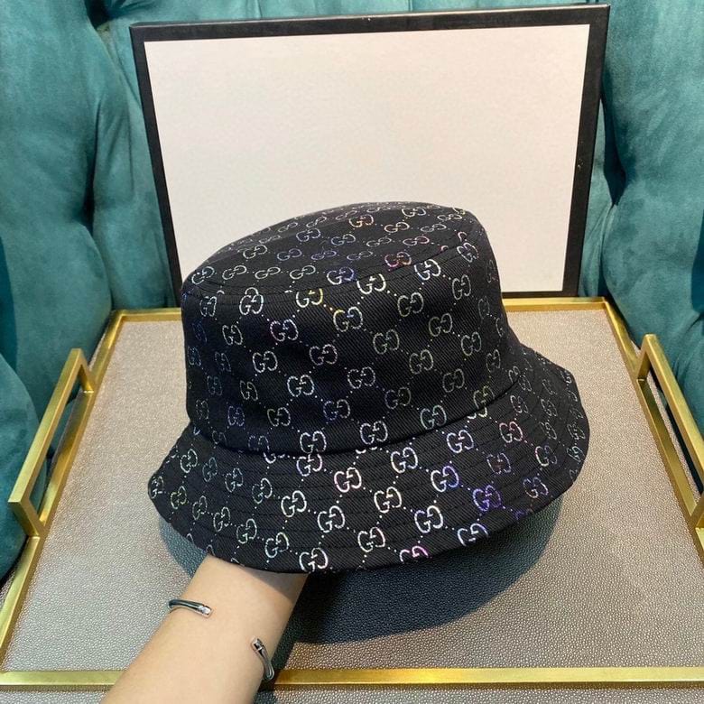 Tunde Store Gucci Black & White Bucket Hat - Gucci Pattern