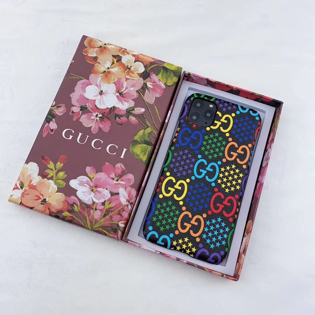Tunde Store Gucci Gucci Psychedelic Leather Phone Case For Huawei