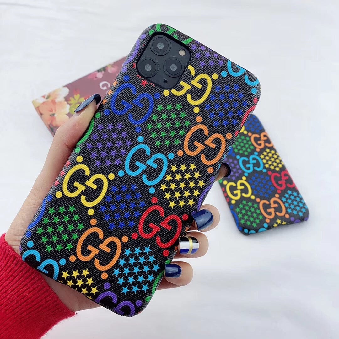 Tunde Store Gucci Gucci Psychedelic Leather Phone Case For Huawei