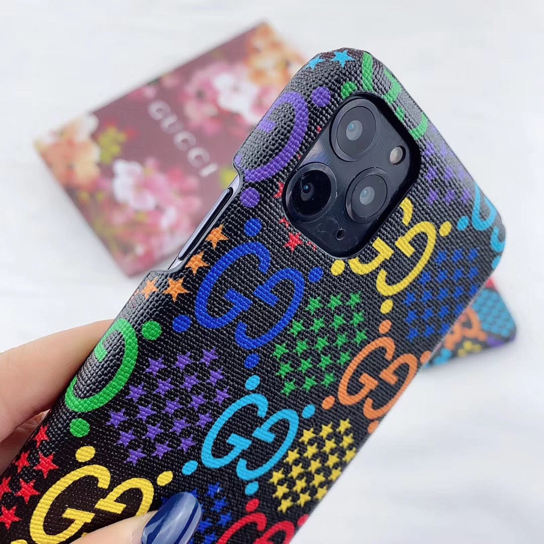 Tunde Store Gucci Gucci Psychedelic Leather Phone Case For Huawei
