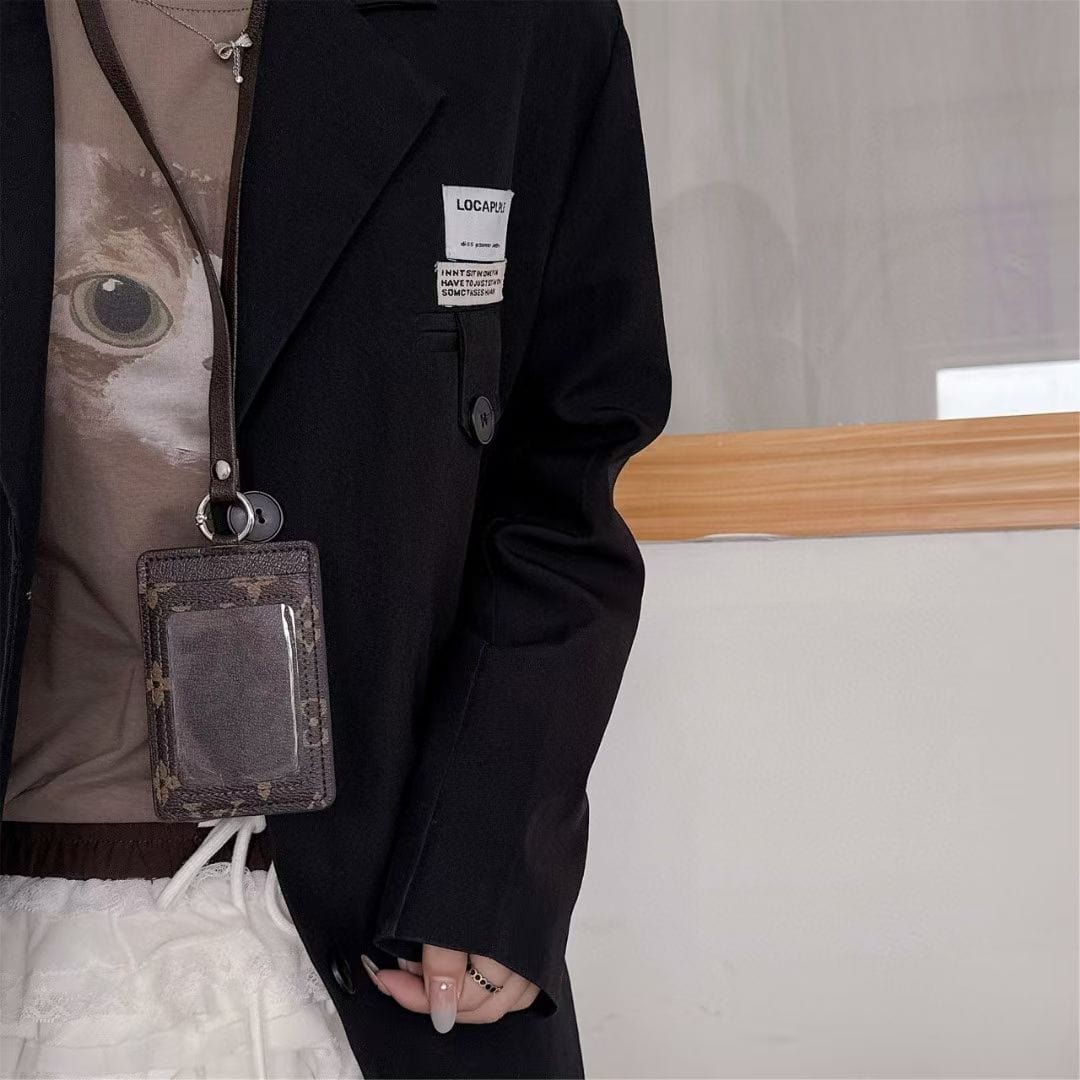 Tunde Store Gucci & Louis Vuitton ID Card Holder with Lanyard