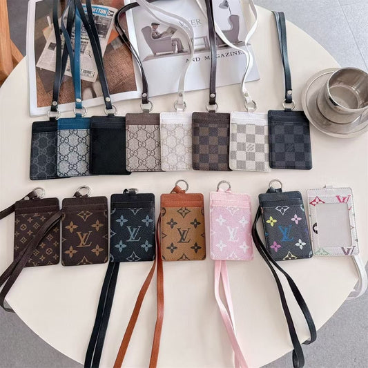 Tunde Store Gucci & Louis Vuitton ID Card Holder with Lanyard