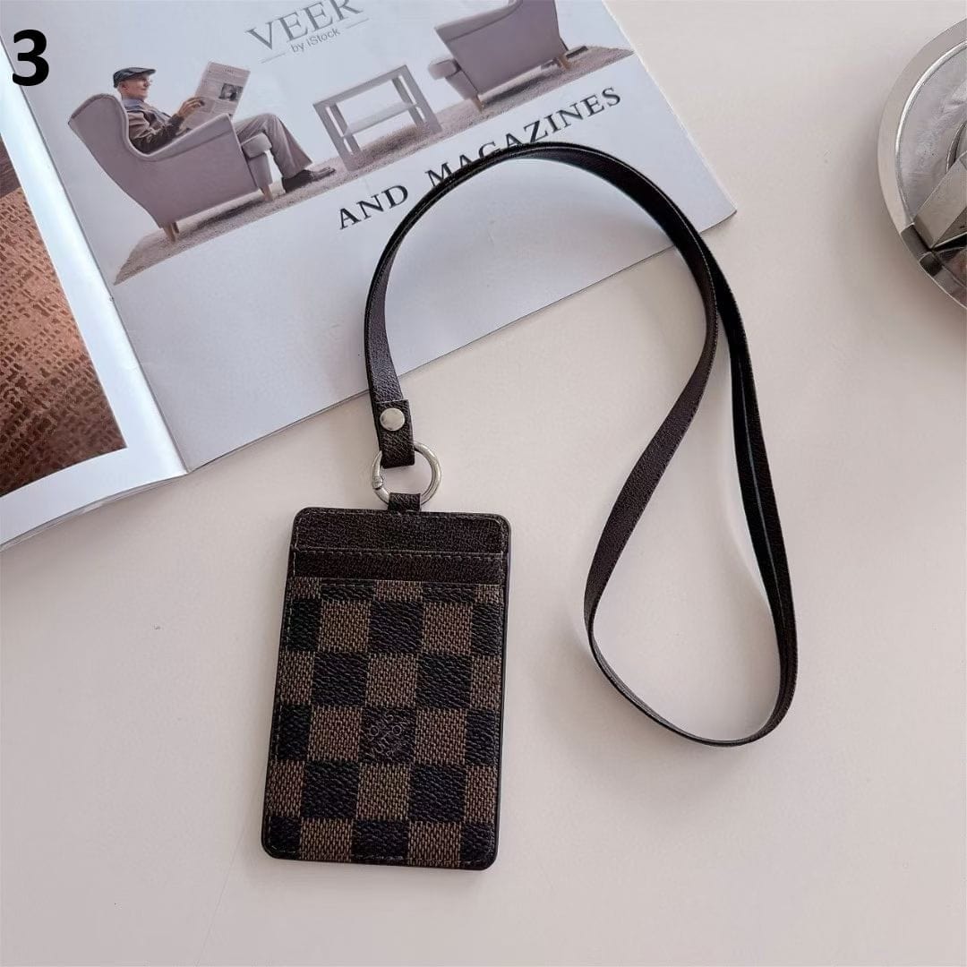 Tunde Store Gucci & Louis Vuitton ID Card Holder with Lanyard