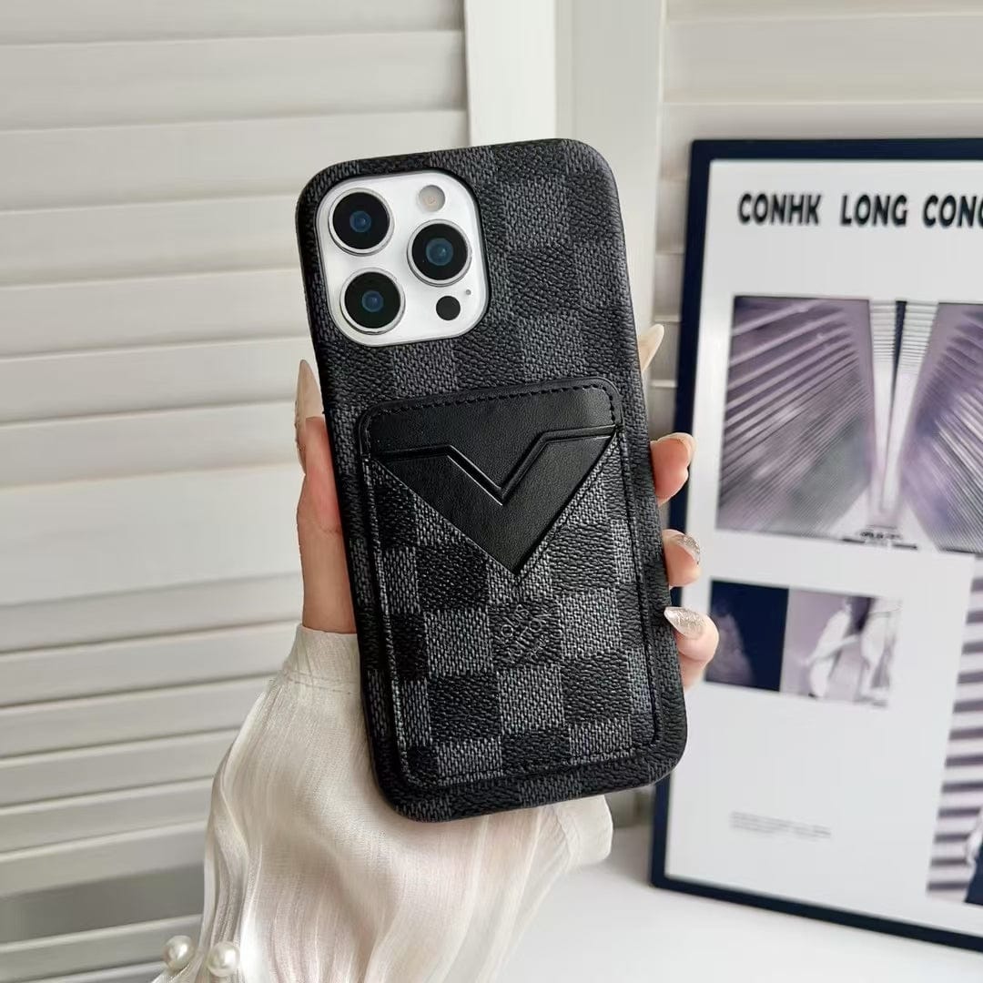 Tunde Store Gucci & Louis Vuitton Monogram Cardholder iPhone Case
