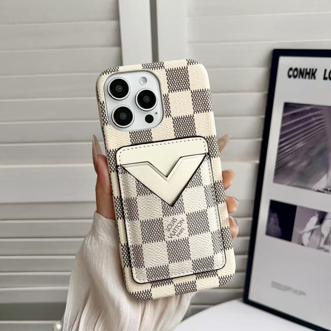 Tunde Store Gucci & Louis Vuitton Monogram Cardholder iPhone Case