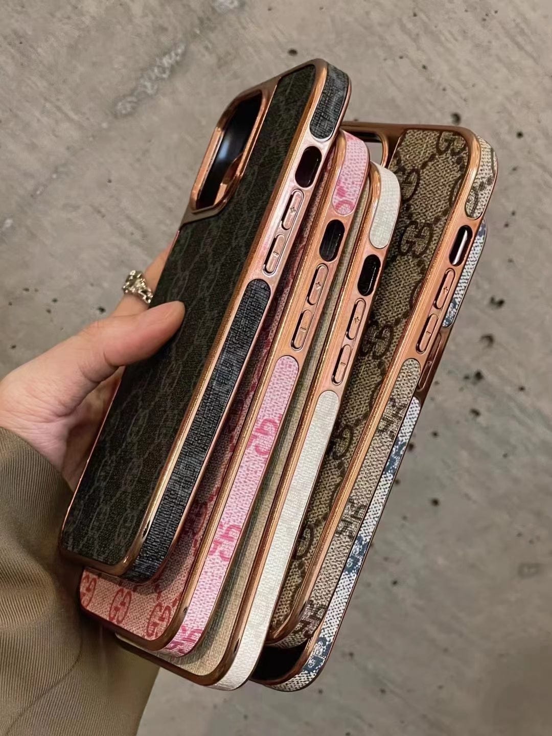 Tunde Store Gucci Ophidia iPhone 15 Case with Credit Card Pouch
