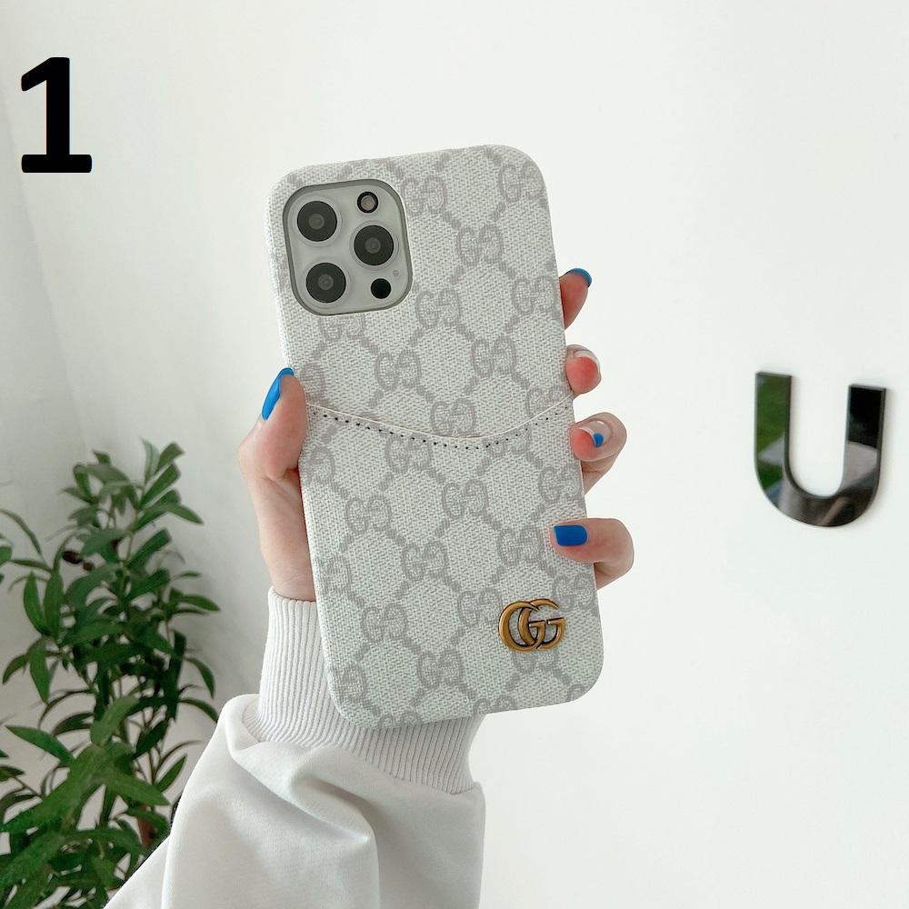 Tunde Store Gucci Phone Case With Card Holder For iPhone 15