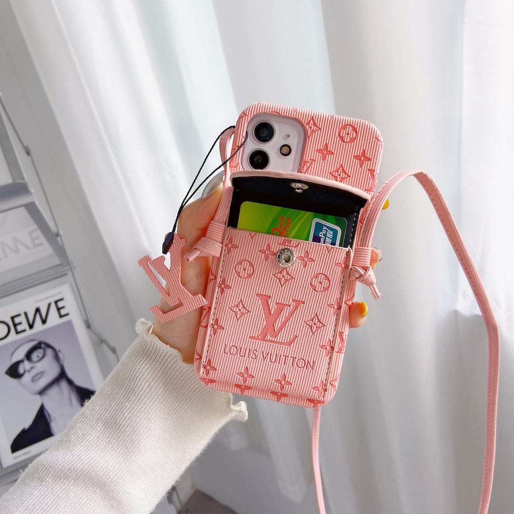 Tunde Store High End Louis Vuitton iPhone Pocket Cases With Straps