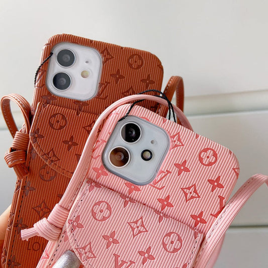 Tunde Store High End Louis Vuitton iPhone Pocket Cases With Straps