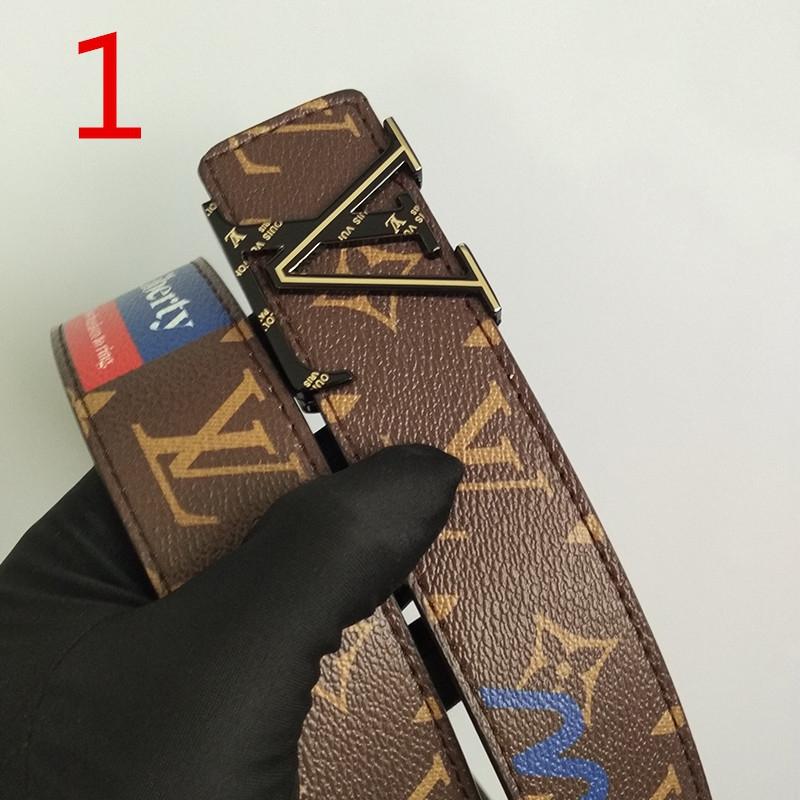 Tunde Store High Fashion Leather Louis Vuitton Belt for men
