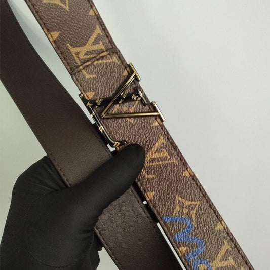 Tunde Store High Fashion Leather Louis Vuitton Belt for men