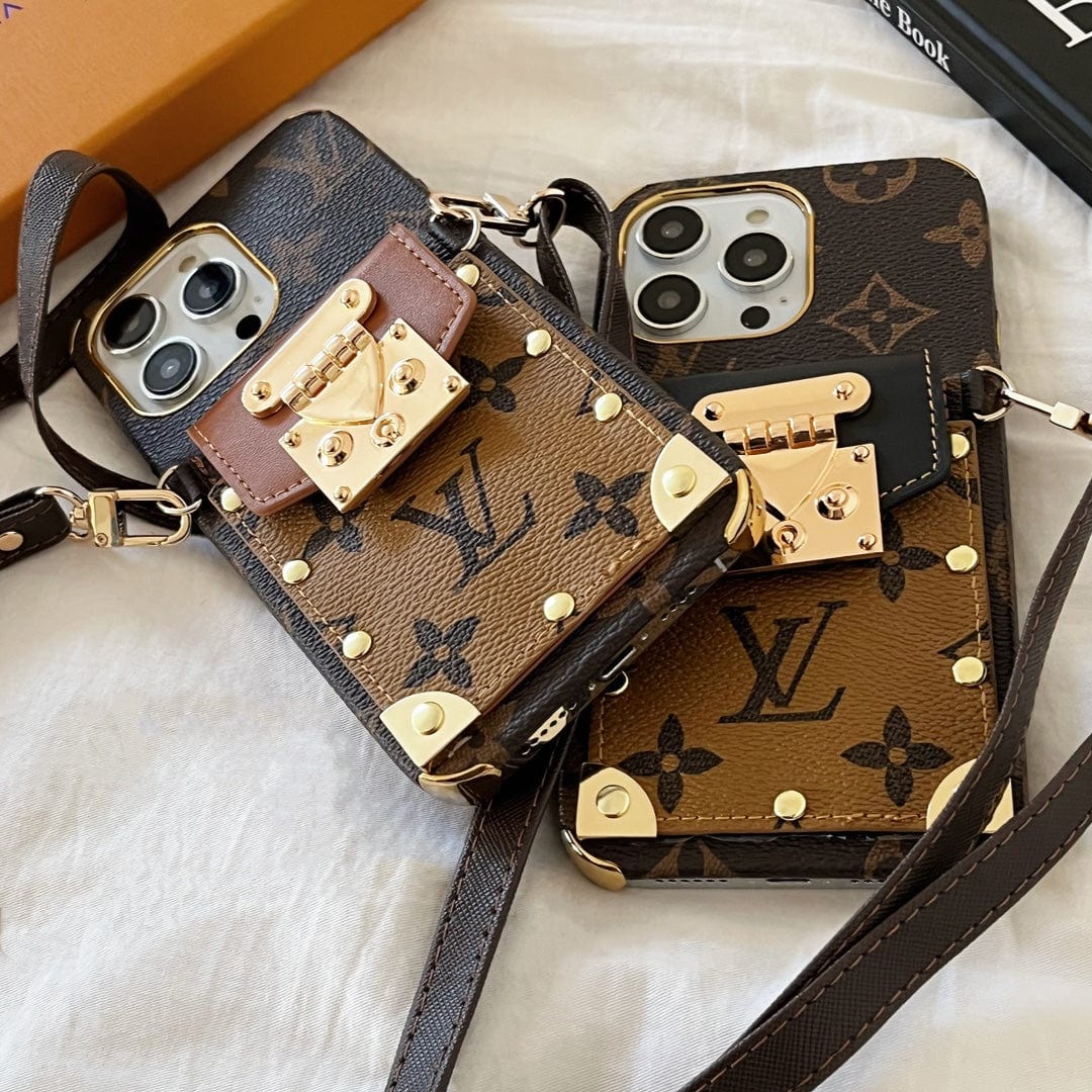 Tunde Store iphone 12 - 15 Pro Max Louis Vuitton Crossbody With Cash Card Holder