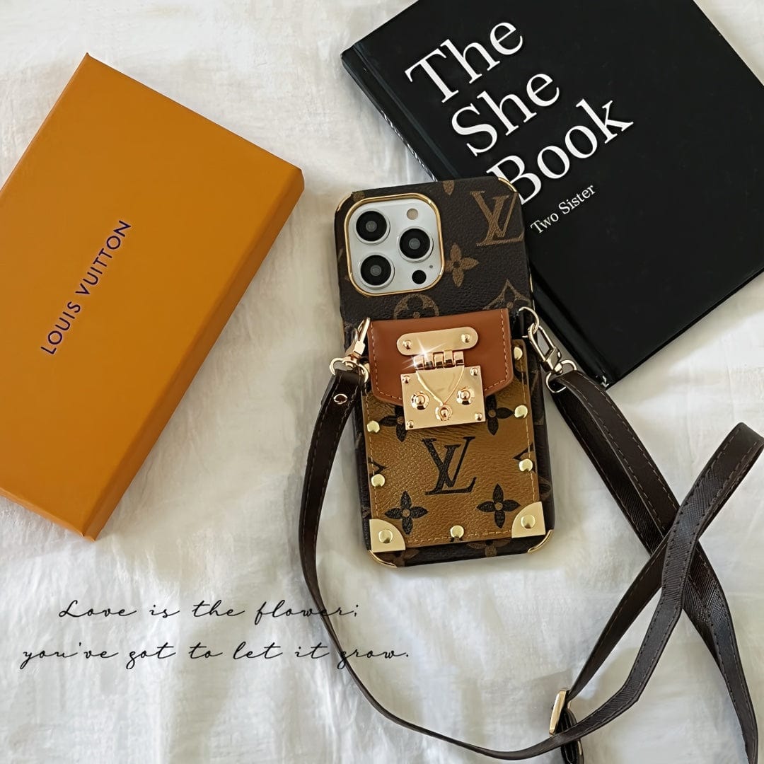 Tunde Store iphone 12 - 15 Pro Max Louis Vuitton Crossbody With Cash Card Holder