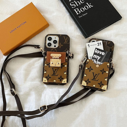 Tunde Store iphone 12 - 15 Pro Max Louis Vuitton Crossbody With Cash Card Holder