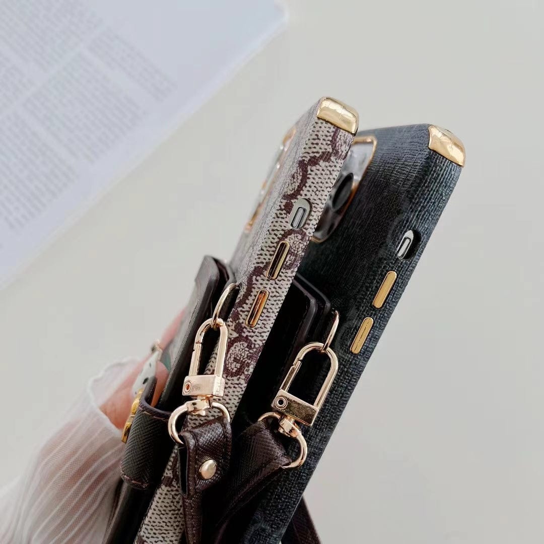 Tunde Store iphone 12 - 15 Pro Max Luxury Cross Body Case With iphone Case