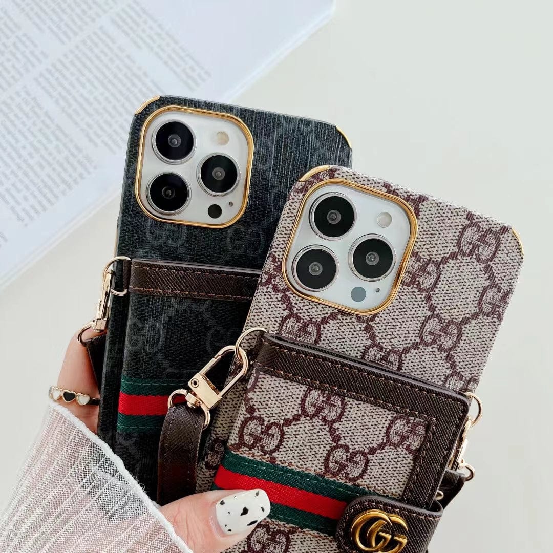 Tunde Store iphone 12 - 15 Pro Max Luxury Cross Body Case With iphone Case
