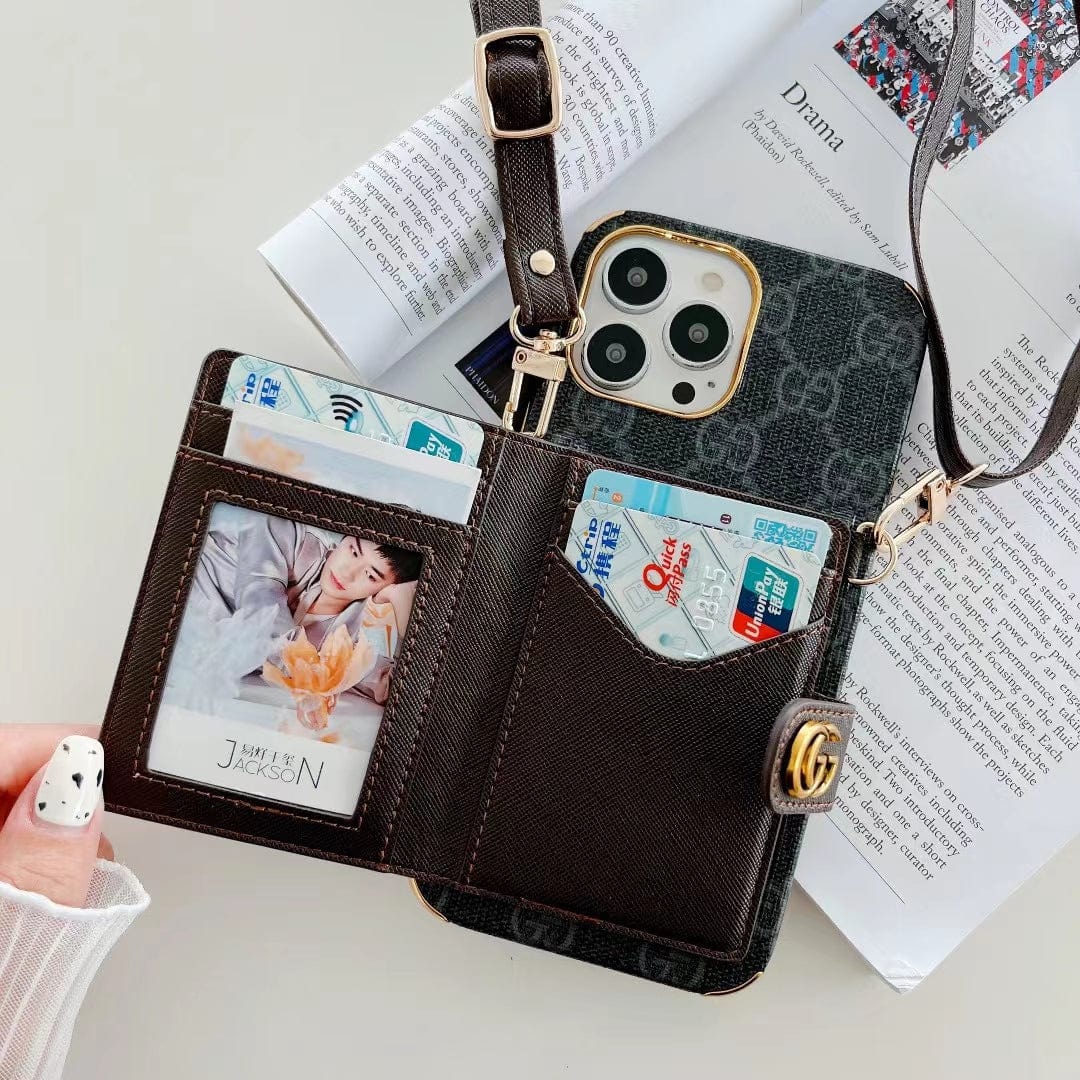 Tunde Store iphone 12 - 15 Pro Max Luxury Cross Body Case With iphone Case