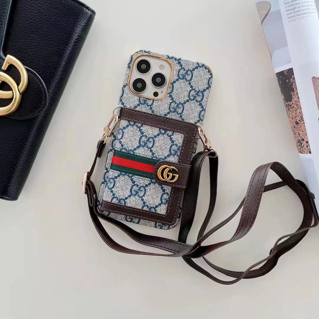 Tunde Store iphone 12 - 15 Pro Max Luxury Cross Body Case With iphone Case
