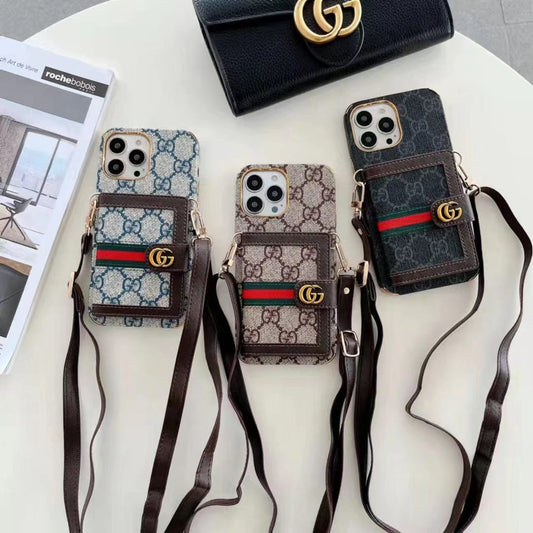 Tunde Store iphone 12 - 15 Pro Max Luxury Cross Body Case With iphone Case