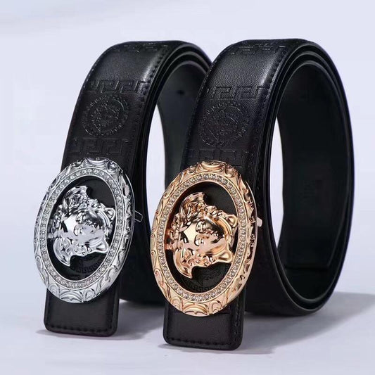 Tunde Store Leather High Quality Versace Belt For Men And Women