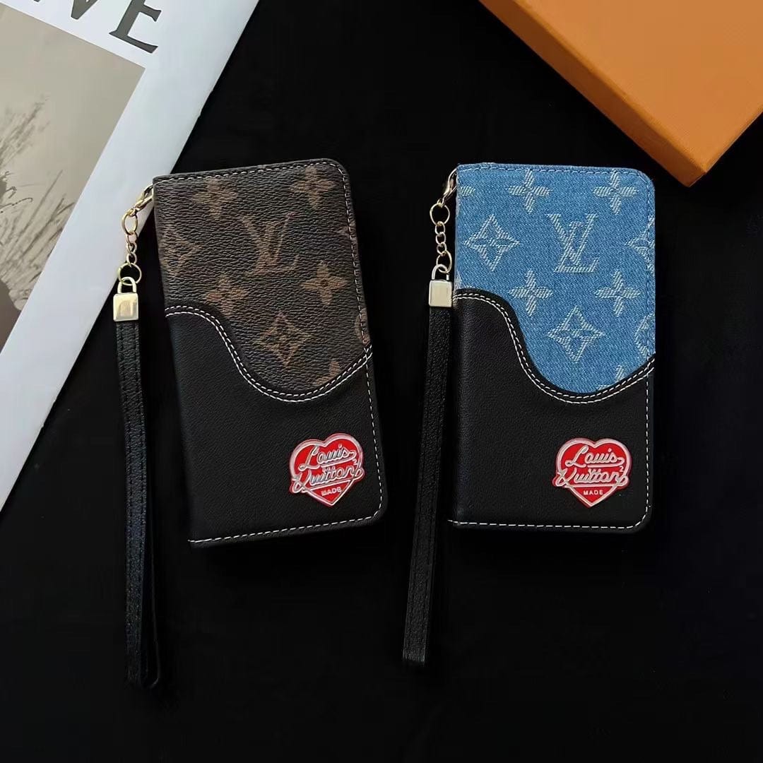 Tunde Store Leather Louis Vuitton Folio iPhone Cases